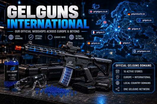 Gelguns internationaal: onze officiële webshops in Europa en daarbuiten